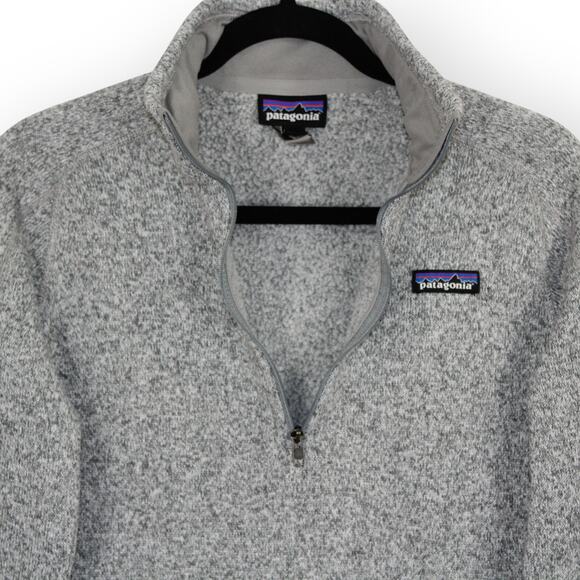 Patagonia (S/M) W's Better Sweater 1/4-Zip Heather Grey - Picture 7 of 8